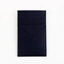 The House Of Ganges Unisex Altis Vegan Leather Card Holder- Navy Blue (S)-picture-18