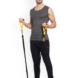 Sporto by Macho Men Pack Of 2 Knitted Pure Cotton Gym Vests image 4