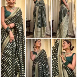 Cotify Woven Design Zari Handloom Banarasi Saree-picture-29