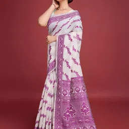 VARNI FABRICS Woven Design Jacquard Saree image 3