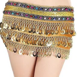the dance bible Women Casual Gold Fabric Belt-picture-11