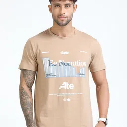 COOL COLORS Men Graphic Printed Crew Neck Slim Fit T-shirt-image-10
