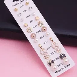 Balasundri Contemporary Studs Earrings-image-50