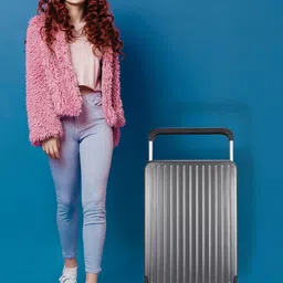 THE CLOWNFISH Textured Hard Sided Trolley Bag image 1