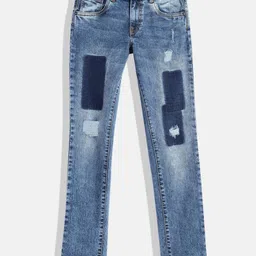 Pepe Jeans Boys Slim Fit Slash Knee Stretchable Jeans-picture-24