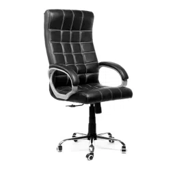 ib basics Ergonomica High Back Leatherette Office Revolving Chair/Manager Chair Black, ER84 image 4