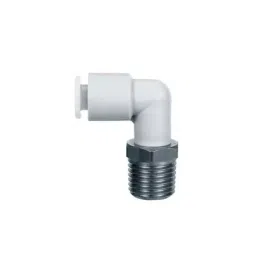SMC KGL Series Elbow Fitting, 10 mm to R 3/8 Male, Threaded-to-Tube Connection Style, KGL10-03S-picture-11