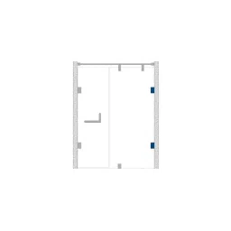 OZONE Wall to Glass Bracket High-Quality Metal Black Matt Finish, OSSH-55-ED STD BM image 4