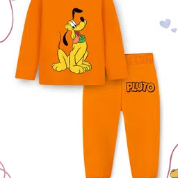 Disney By Miss and Chief Set of 2 Boys Pluto & Goofy Printed T-shirt with Pyjamas image 3