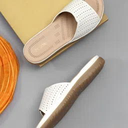 PICSON Women Printed Open Toe Flats with Bows image 5