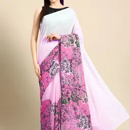 BUTA BUTI Printed Ethnic Motifs Pure Cotton Saree-image-86