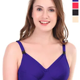 Liigne Pack Of 4 Full Coverage Non Padded Non-Wired Maternity Bra-picture-35