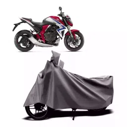Auto Pearl Two Wheeler Cover with Bag for Honda CB1000R Plus, Silver-picture-26