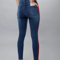 Tokyo Talkies Women Navy Blue Super Skinny Fit Mid-Rise Clean Look Jeans image 2