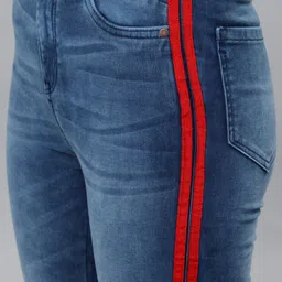 Tokyo Talkies Women Navy Blue Super Skinny Fit Mid-Rise Clean Look Jeans image 3