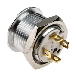 RS PRO Illuminated Push Button Switch Momentary 16 mm SPST White LED 36 V DC, 1758450 image 4