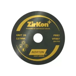 Norton Zirkon + Aluminium Oxide Coated Fibre Disc 125 mm Dia 36 Grit (Pack of 100)-image-44