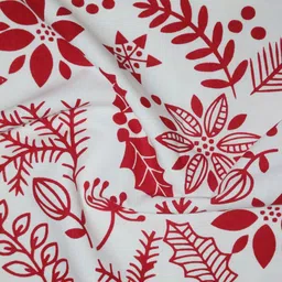 HOME COLORS.IN Multicoloured Floral Cotton 4-Seater Table Cover image 3