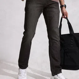 WROGN Men Straight Fit Light Fade Stretchable Jeans-picture-34