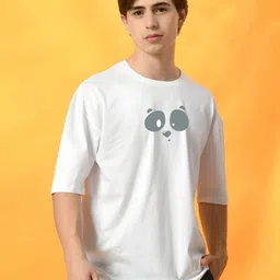 KAIDO Graphic Printed Round Neck Oversized Cotton T-shirt-picture-36