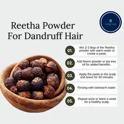 VEDICINE Set Of 2 Reetha Powder-100g Each image 5