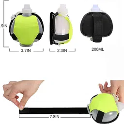 Toriox Portable Mini Wrist Water Bottles Sports Water Bottle Creative Fluorescent Color Handheld Water Bottle Outdoors Running Cycling Climbing and Gym Outdoor Activity image 2