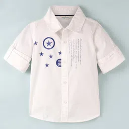 INFINITY Full Sleeves Stars Printed Shirt -White-picture-20