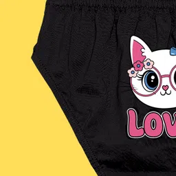 NUSYL Girls Pack Of 5 Mid Rise Basic Briefs image 4