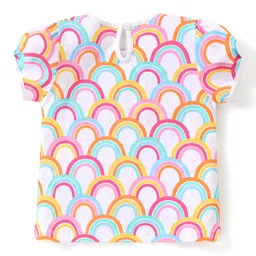 Babyhug Cotton Half Sleeves Top Text Print Pack of 2 - Multicolour image 3