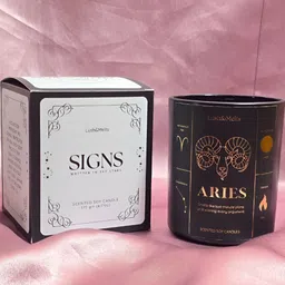 Lush and Melts Black Aries Zodiac Scentned Candle-image-4