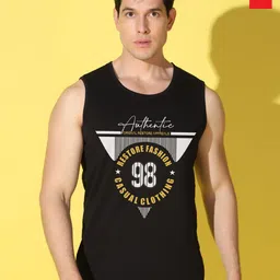 WOOSTRO Men Pack of 2 Typography Printed Round Neck Cotton Slim Fit T-shirts-picture-34