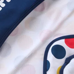 Doodle Poodle Polka Dots Print Hooded Bath Towel - Multicolor image 4