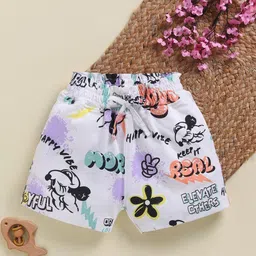 Biskid Girls Printed Regular Fit Cotton Shorts-picture-18