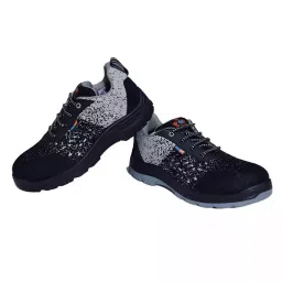 HIGHLITE Steel Toe Safety Shoes Single Density PU Sole Black & Grey UK 7, HL-2102 SD-picture-29