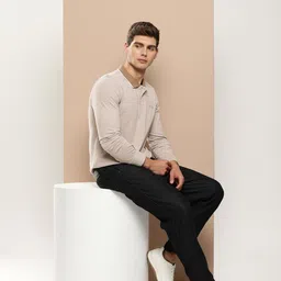 INVICTUS Solid Regular Fir Polo Collar T-shirt image 5