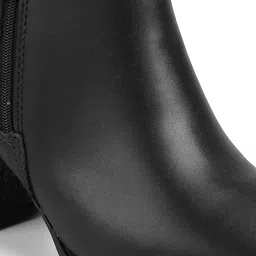 MODARE Women Mid-Top Block-Heeled Boots With Zip Details image 5