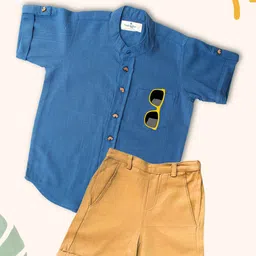 Peekaaboo Kids Boys Shirt with Shorts-image-68