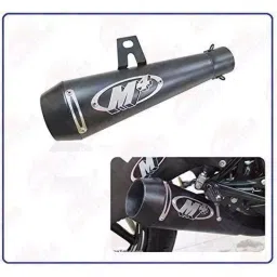 RA Accessories Black M4 with Mesh Silencer Exhaust for Bajaj Pulsar 200 NS-picture-17