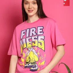 Dreambe Women Printed T-shirt-image-27