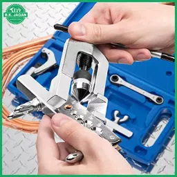 B K JAGAN & CO Flaring & Swaging Tool Kit 45° For Soft Copper Tubing, Plus Wrench & Tube Cutter image 5