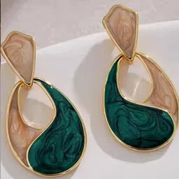 adornity Silver Planets Women White Earrings-picture-19