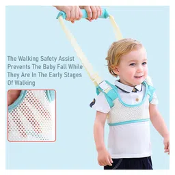 SYGA Handheld Baby Walker with Harness - Blue image 4