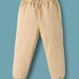 Mark & Mia Cotton Full Sleeves Winter Wear Sweatshirt & Joggers Set with Animal Applique - Cream & Offwhite image 4