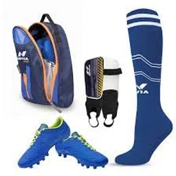 Nivia Dominator Shoe, Shin Guard, Stocking and Shoe Bag Football Kit Combo -7 (Multicolour) image 3