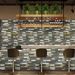 Asian royal Black & White Printed Self Adhesive Wall Sticker image 1