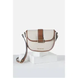 Van Heusen Womens White Self Design Casual Sling Bag-picture-11