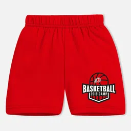 YK X Trampoline Kids Pack of 5 Typography Printed Shorts image 2