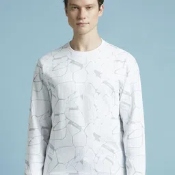 Pepe Jeans Men Abstract Printed Round Neck Cotton Pullover Sweatshirt image 5