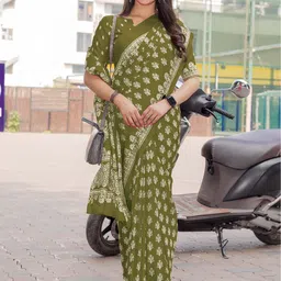KALINI Floral Silk Blend Bagru Saree-picture-13