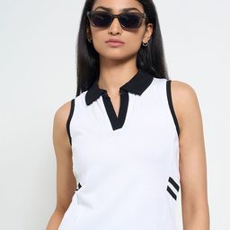 Ajile by Pantaloons Solid Shirt Collar Cotton Top-picture-17